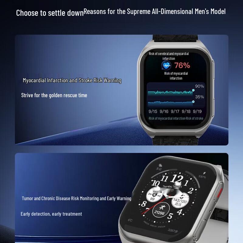 Andun Ultimate All-Dimensional Health Monitoring Smartwatch (CN version)