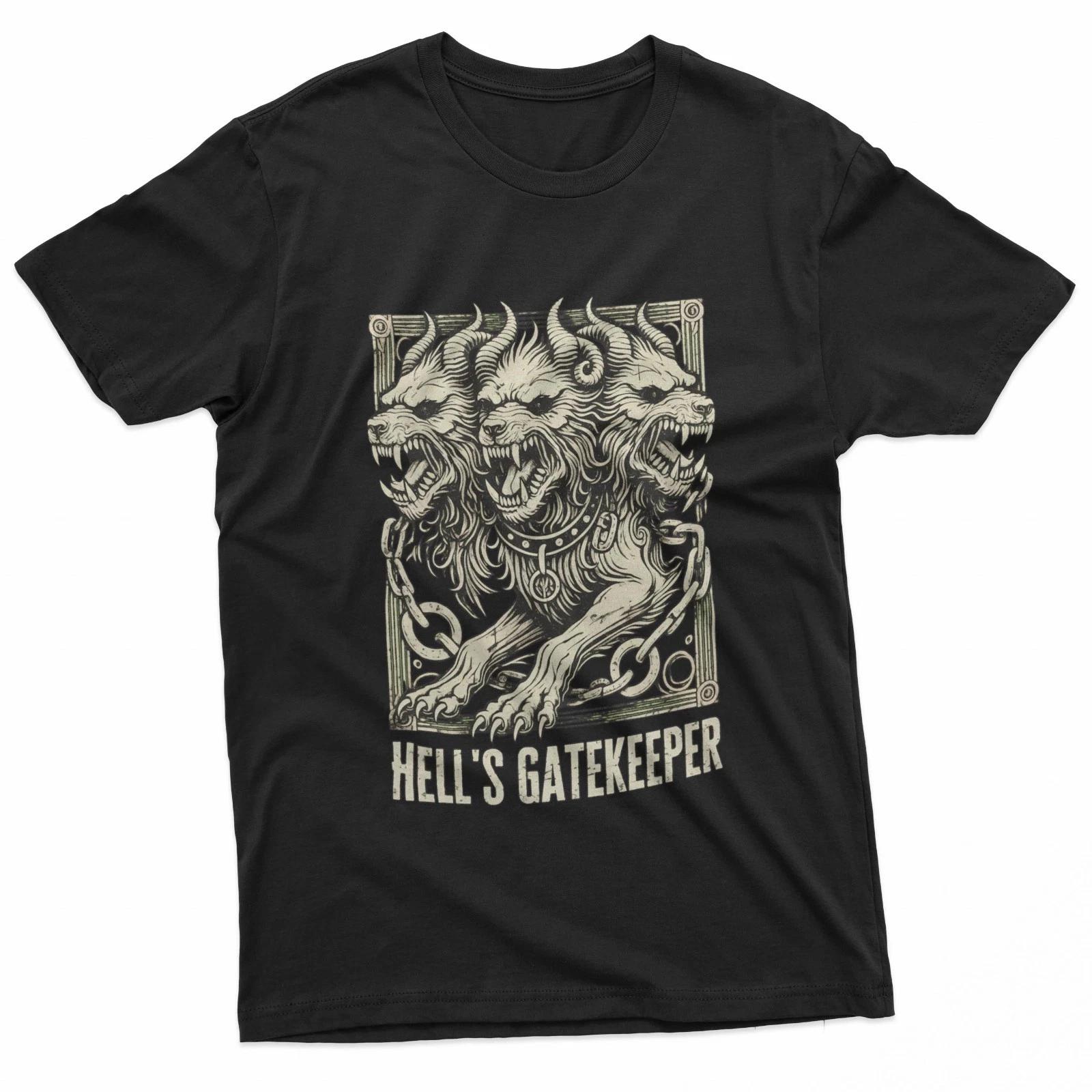 Футболка с мифическим трехголовым псом Цербером S