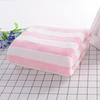 Thickened Coral Fleece Bath Towel: Non-Shedding, Quick-Dry, Water-Absorbent with Color Stripes