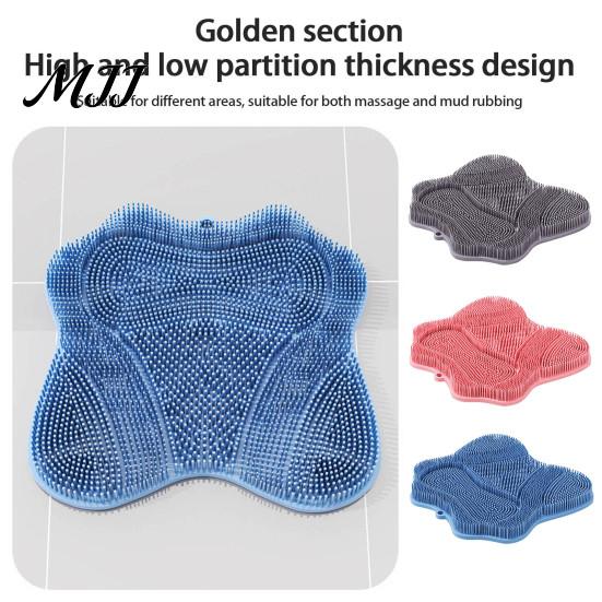 Pet Bath Massage Brush Mat with Suction Cups, Durable Soft TPE Self Grooming Silicone Brush, Hair Removal And Body Care Wall Mounted Dog Accessory