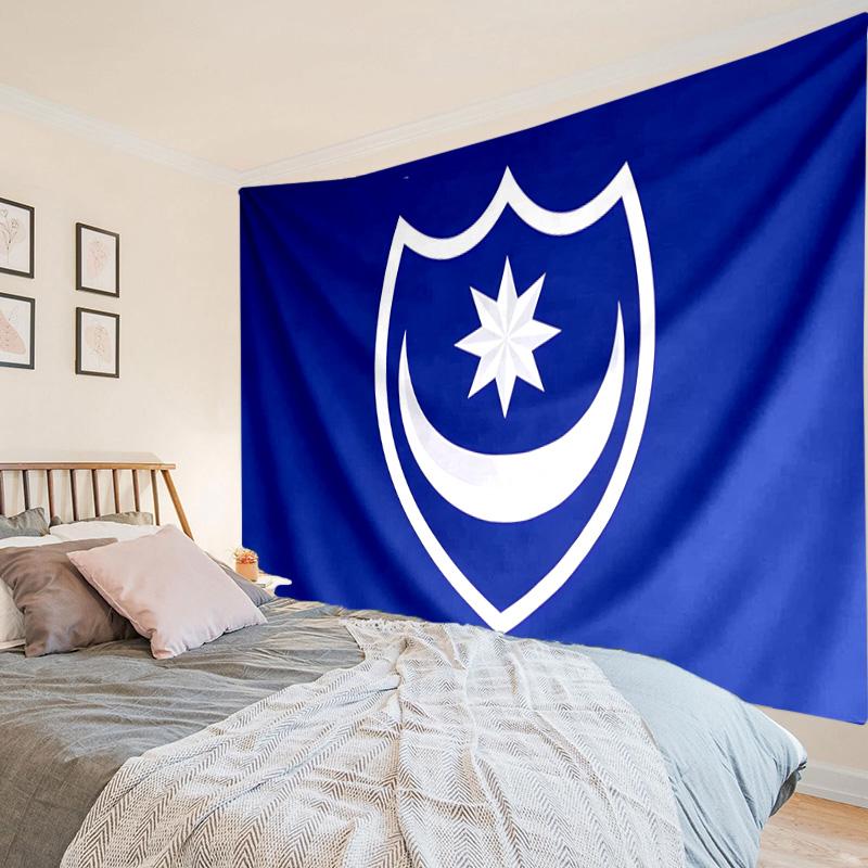 Ports-mouth Football Club Tapestry, Unique Design Tapestry, Wall Decor for Bedroom,Livingroom, Playroom,Heartwarming Fan Holiday Gifts