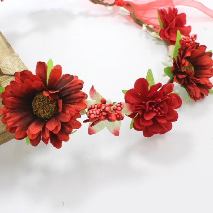 Eye Catching Flower Wreath Flower Crown Headbands Flower Hair Accessory for Women