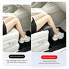 Cuscino per Sedile Auto con Poggiapiedi Esteso, Supporto per Gambe Guidatore e Passeggero, Coprisedile Auto Universale, Coprisedile Auto Traspirante Antiscivolo in Pelle PU