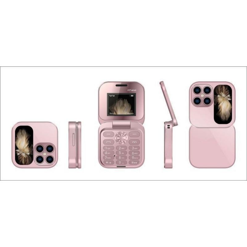 i17pro hot-selling flip phone folding dual card dual standby button mini spare machine