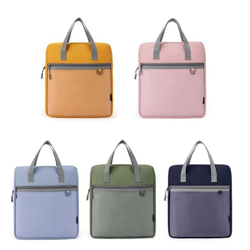 Oxford cloth File Bag A4 Data Storage Bag New Zipper Pouch Bag  School Office Supplies