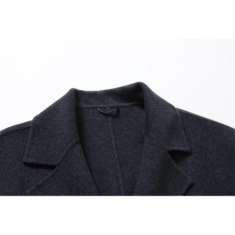 G·TENNA Men's TY28237 Long Cashmere Blend Suit Collar Coat