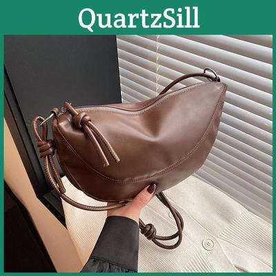 Fashion Solid Color Bag For Women With Dumpling Shaped And Card Pocket For Daily Use