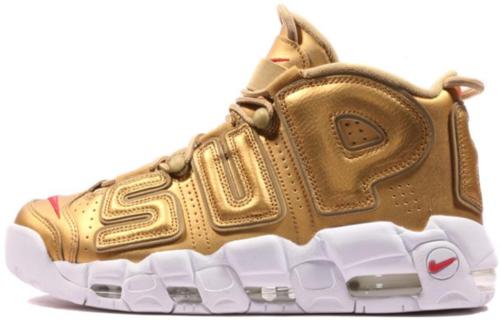 

Nike Air More Uptempo Supreme Suptempo Gold 902290-700 42.5