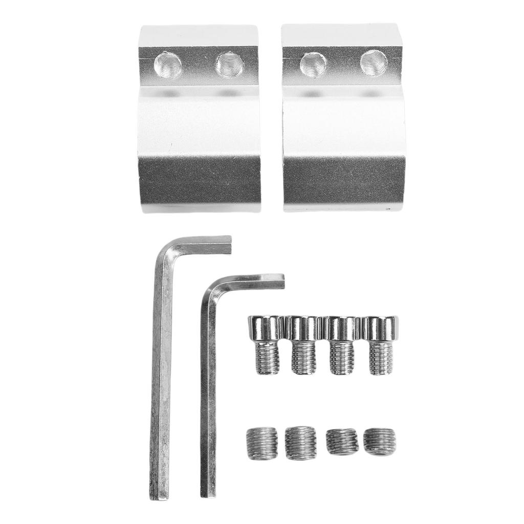 Toolbox Rail Corner Clip M8 Threaded Hole Tool Box Rail Corner Mount Replacement for Packout Silver