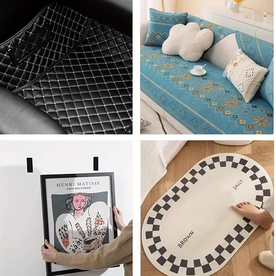 Carpet Fixing Stickers Double Faced High Adhesive Car Carpet Fixed Patches Home Floor Foot Mats Anti Skid Grip Tapes