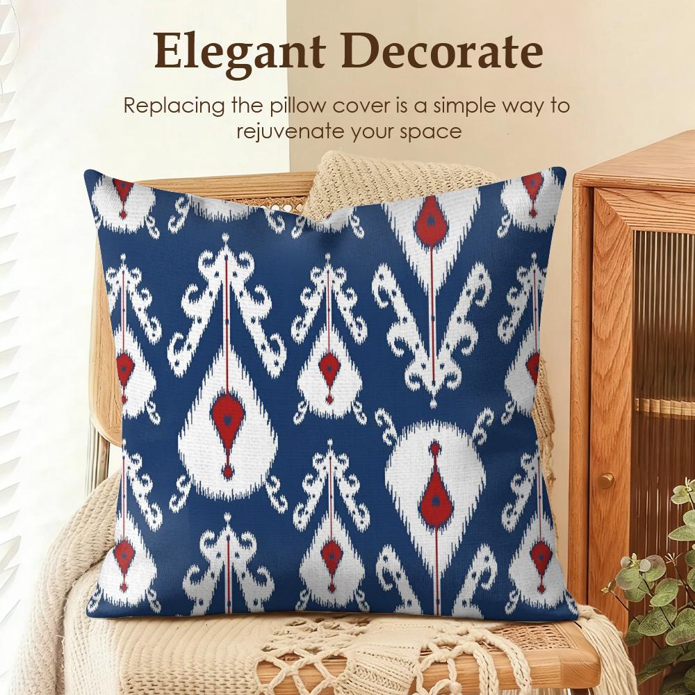 Russian Shading Cushion Cover Natural Linen Organic Fabric DoubleSided Printing Sofa Home Decor Gift Pillow Case
