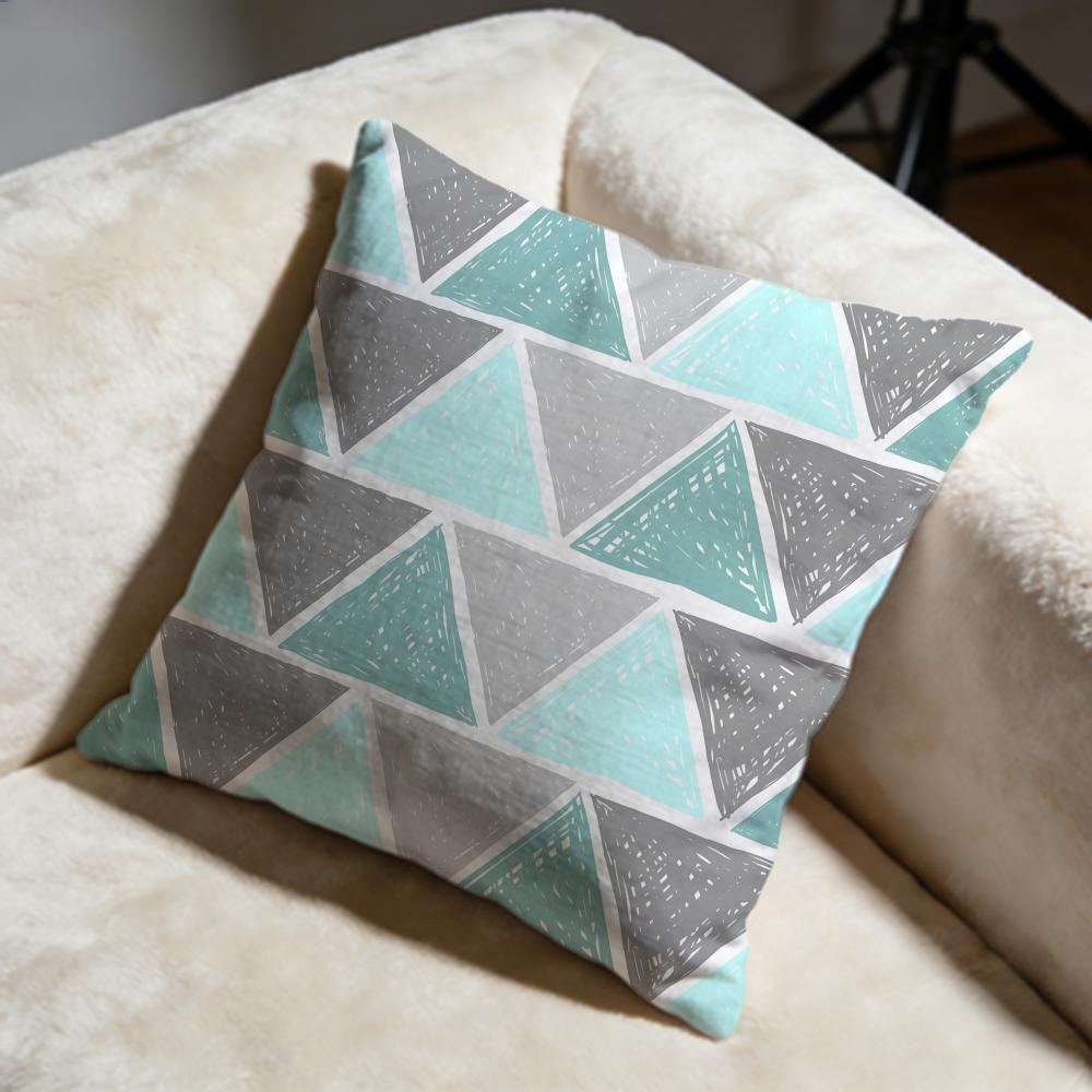 Triangle Cushion Cover Soft Decorative Pillow Case Suitable for Bedroom Sofa Car Travel Use