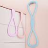 Figure 8 Fitness Resistance Band Anti-slip Silicone 35Lbs Men Women Chest Expander Elastic Strap Shoulder Stretch Yoga Tension Rope