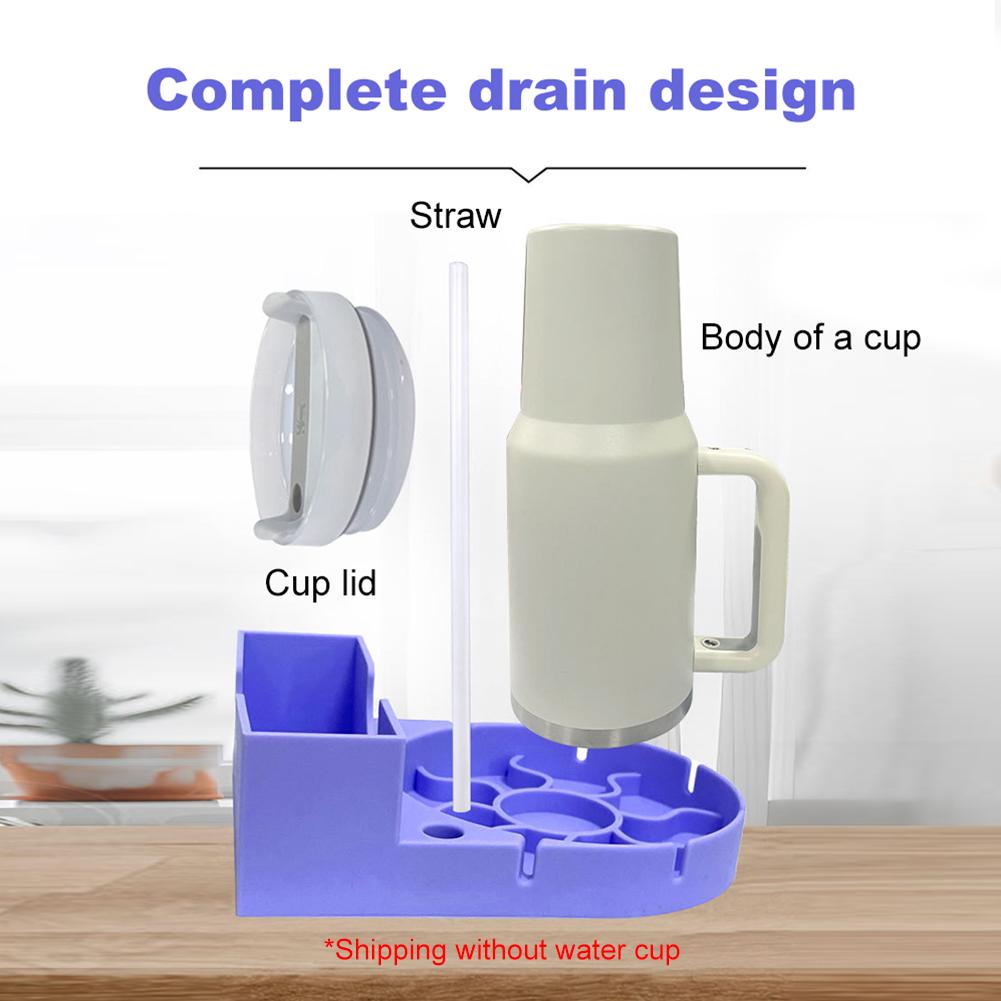 Silikon Becher Abtropfgestell Rutschfest Flasche Wasserfilter Gestell Leicht zu Reinigen Sportflasche Abtropfständer für Stanley Wasserflasche