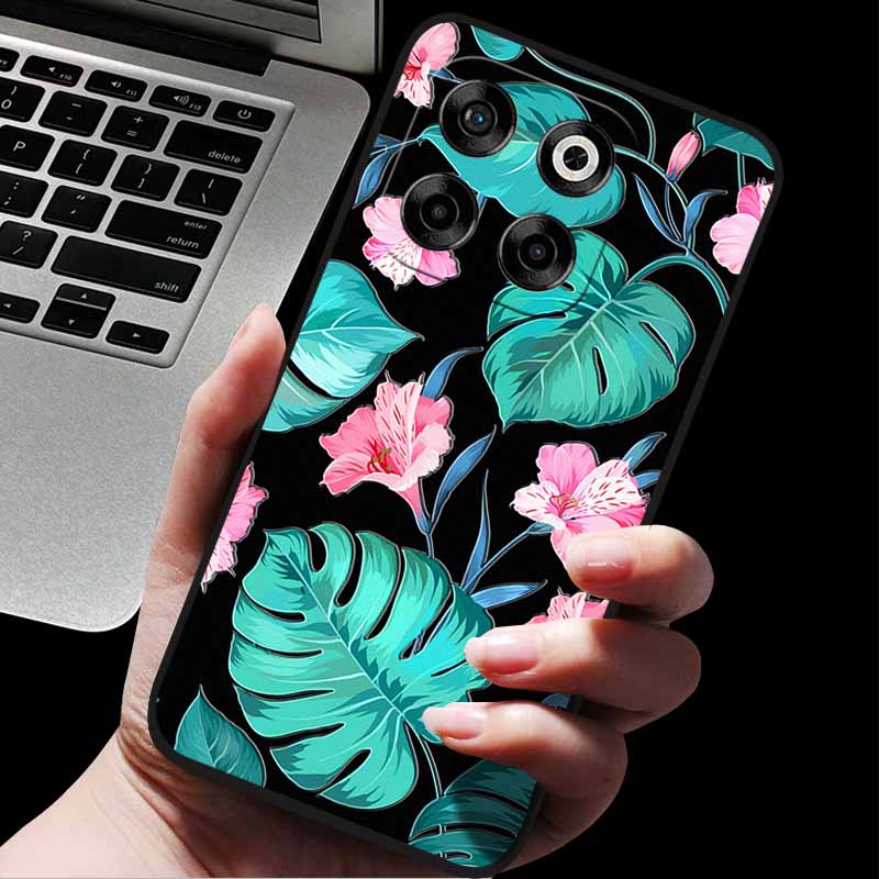 For ZTE Blade V70/Axon 70 3D Relief Flower Emboss Soft Silicone Back Cover For ZTE Nubia V70 Relief Emboss Case ZTE Blade V70 70