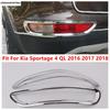 Car Rear Fog Lamp Light Frame Decoration Cover Trim For Kia Sportage 4 QL 2016 2017 2018 ABS Chrome Accessories Exterior Refit