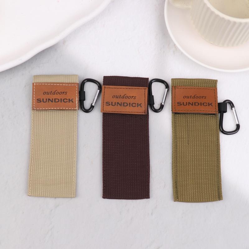 Mahogany Folding Chopsticks Outdoor Camping Picnic Travel Tableware Non-Slip Dinnerware Chopstick With Storage Bag Carabiner