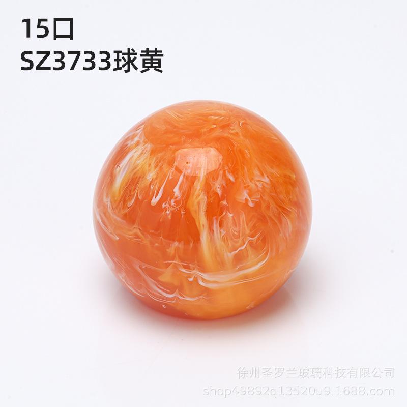15mm Resin Perfume Bottle Cap, Hand-Polished Sphere & Cylinder Shape, Crimp Neck Spray Lid for Refillable Atomizer