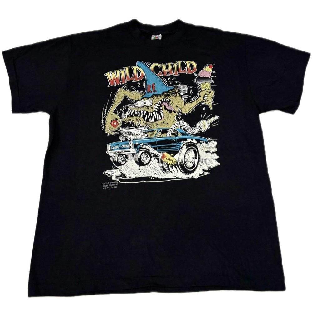 

Vintage 90s RAT FINK Y2K Ed Big Daddy Roth Hole Bike Show Shirt REPRINT M