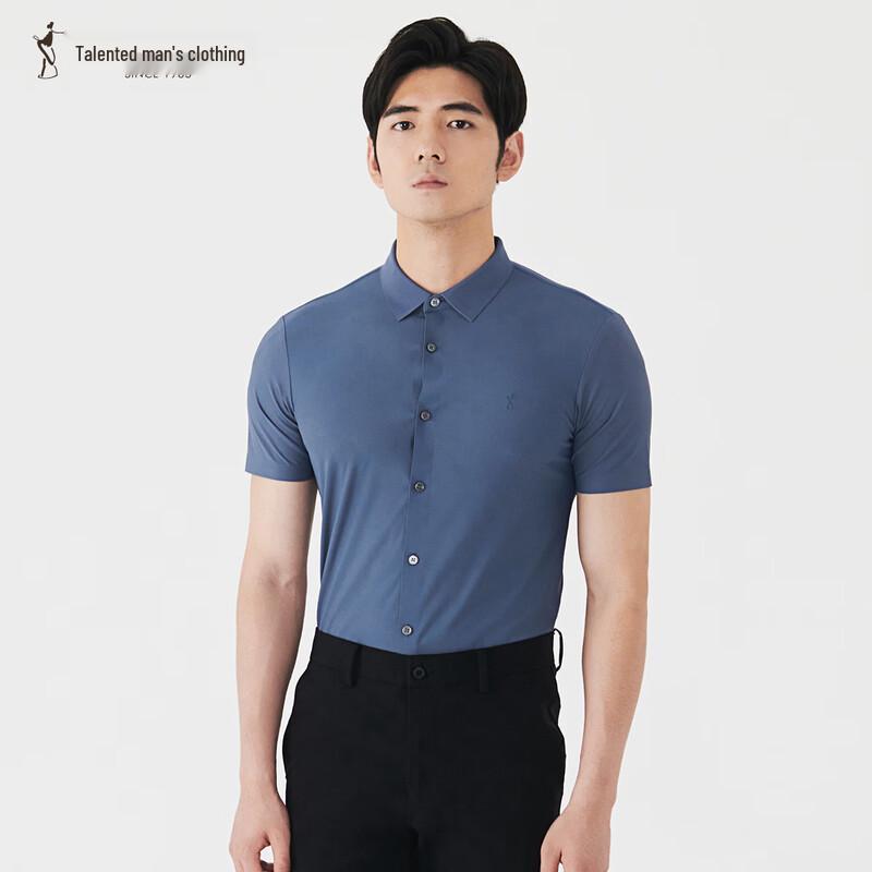 

TRIES Men s Short Sleeve Business Casual Shirt L (170/88A)