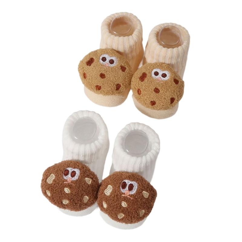 Baumwollstricksocken für Babys mit Zeichentrickfiguren Unisex Babysocken Cartoon-Themenstricksocken für Jungen Mädchen
