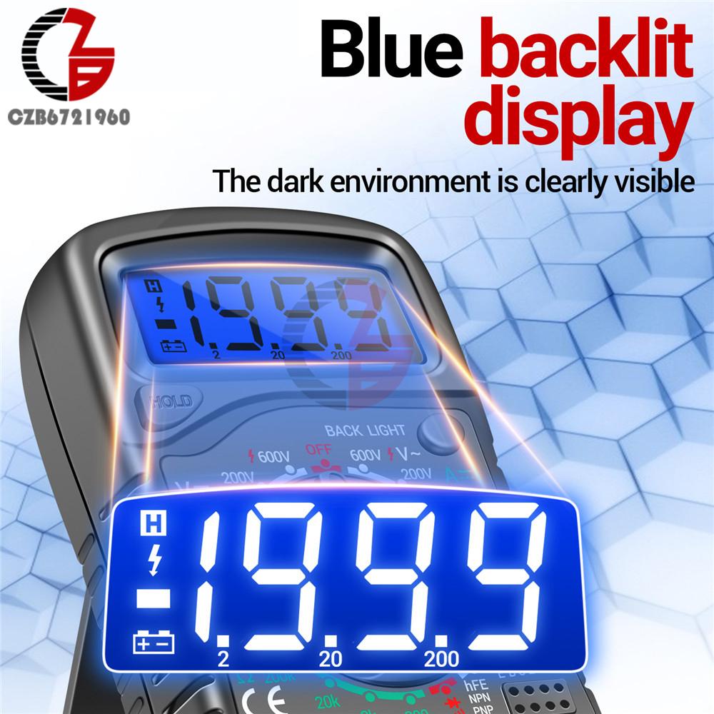 XL830L Digital Multimeter Esr Meter Testers Voltage Current Meter Automotive Electrical Transistor Peak Tester Capacitance Meter