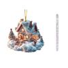 Charming Acrylic Cloud & Snow House Pendant For Festive Christmas Trees Christmas Snow House Pendant Decoration Tree Pendant
