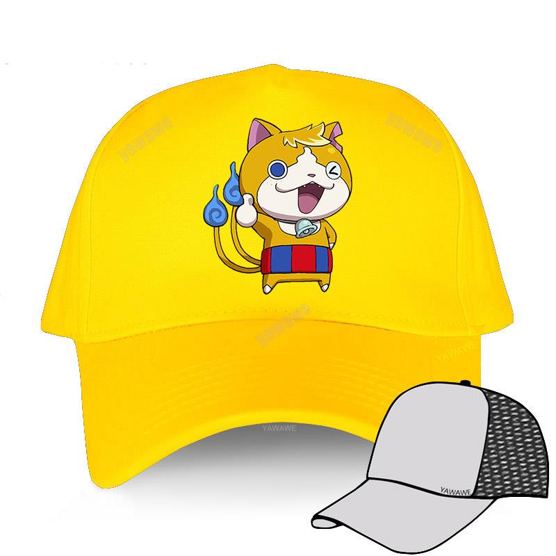 

Новейшие мужские летние кепки, хлопковые дышащие шапки, уличные аниме часы Yokai, последние бейсболки yawawe, унисекс, шляпа в стиле хип-хоп Adjustable