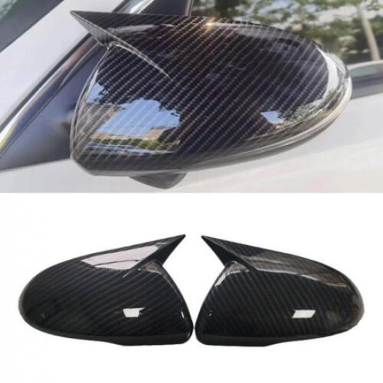 Driver&Passenger Side Mirror Cover Caps Carbon Fiber For KIA K5 Optima 2016-2020