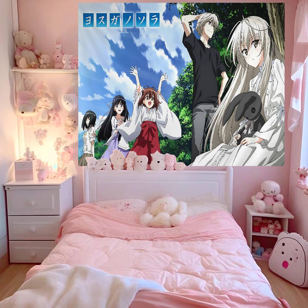 Anime Yosuga No Sora Wandteppich Kunstdruck Japanischer Wandteppich Anime Wandbehang Heimdekoration