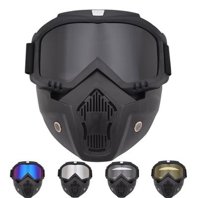 ENET Pair of Motorcycle Bike Cycling Skull /& Black Neoprene Reversible Full Face Mask