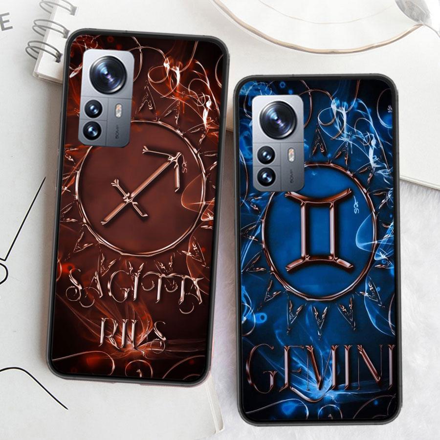 Libra Pisces Virgo Capricorn Aquarius Taurus Phone Case For Xiaomi Poco X7 X6 X5 X4 X3 GT NFC M4 M5 Pro 5G M3 Mi F6 F5 F4 F3 F2