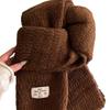 Korean Autumn and Winter New High Quality Wool Blended Knitted Scarf for Women Warm and Versatile Couple Atmosphere Scarf