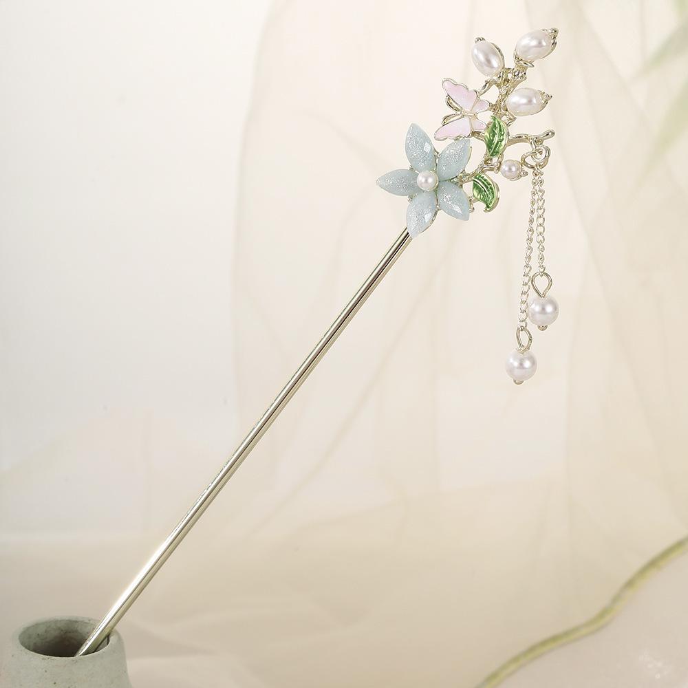 

Элегантная шпилька для волос с цветочной кисточкой Ханфу для женской прически