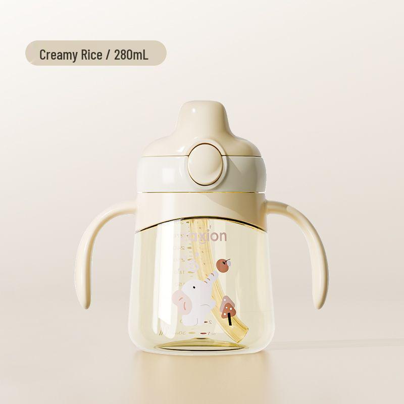 

PPSU Duckbill Straw Cup: Leak-proof, Anti-choking Silicone Flip-top Learning Bottle for Babies 6M+