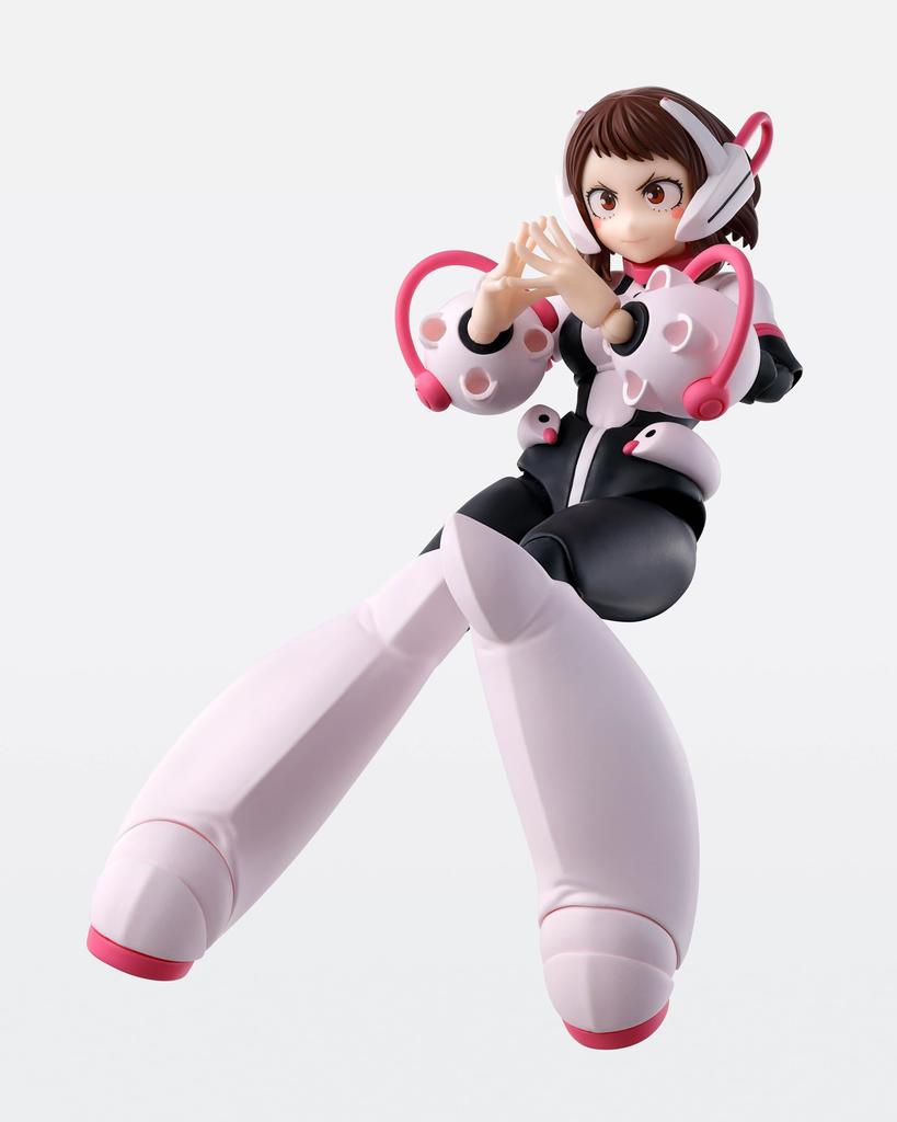 TAMASHII NATIONS My Hero Academia Ochaco ca. PVC ABS lackierte Actionfigur S.H.Figuarts Uraraka, 130mm, &