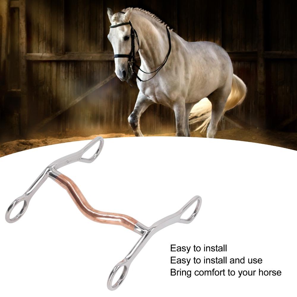 Rust Proof Horse Breaking Bit Stainless Steel Horse Jointed Mouth Bit Horse Training