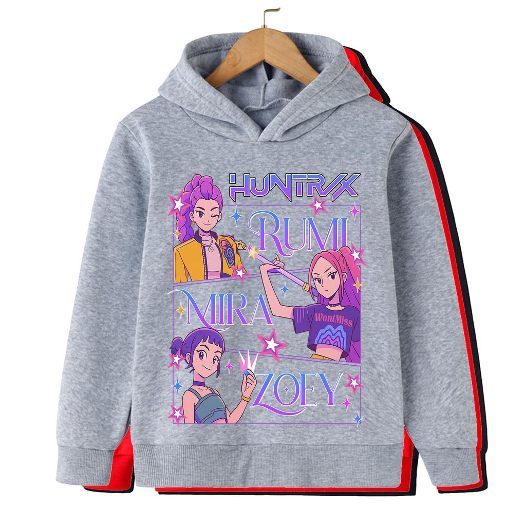 Kpop Devil Hunter Children's Clothing: Comfortable, Fashionable and Trendy Children's Sports Hoodies for Boys and Girls
