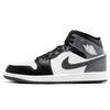 Jordan Air Jordan 1 Cushioning Slip Resistant Breathable Mid top Vintage Basketball Shoes Unisex White Black DQ8426-001(Team366-)