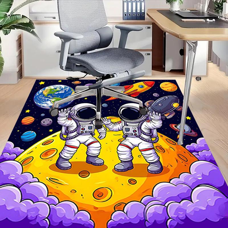 1PC space explorer space rocket Anti-slip carpet, suitable for Office, bedroomand playrooms. It can also be used as a sofa footrest cover-W79