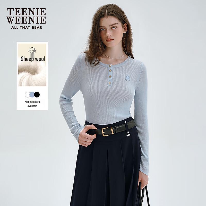 Teenie Weenie Women s Round Neck Knit Sweater L