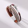 Jewelry Bohemian hand-woven cross bracelet light luxury micro-magnetic buckle bracelet
