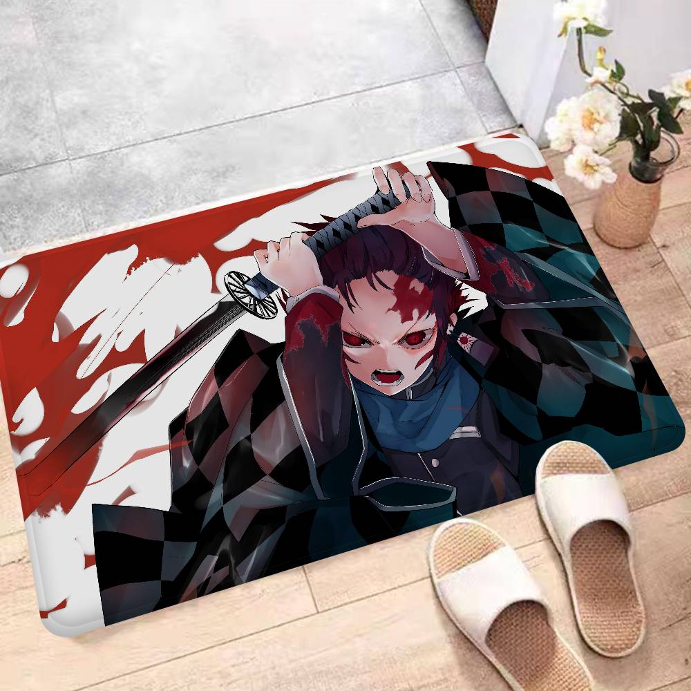 Japanische Dämonenjäger Fußmatte Waschbar Rutschfest Wohnzimmer Sofa Stühle Bereichsmatte Küche Bettseite Bereichsteppiche
