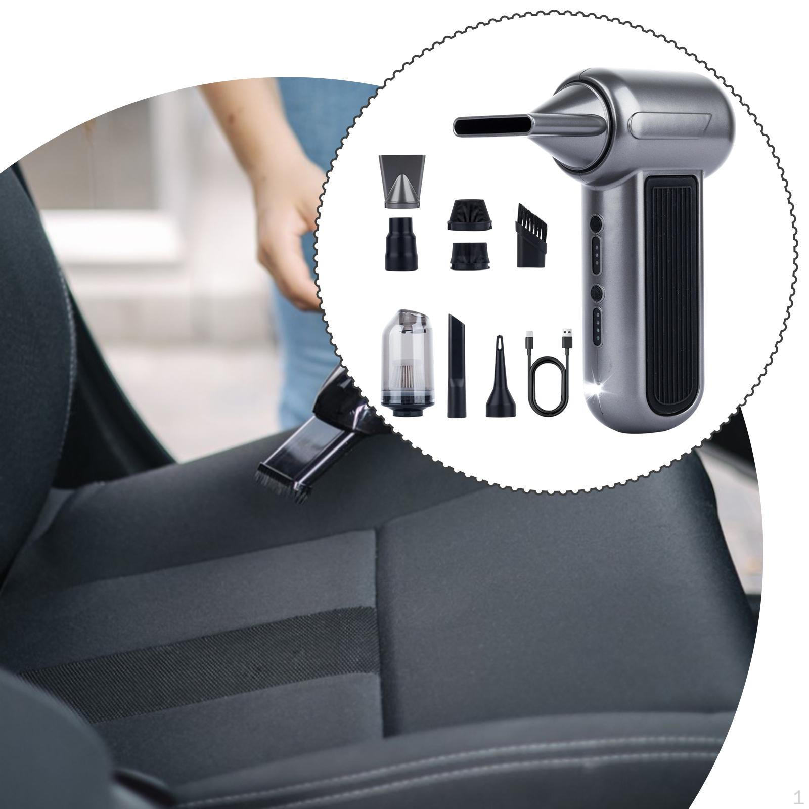 

130,000 RPM Electric Handheld Vacuum Cleaner with Nozzle for Indoor And Carpet Cleaning. 2000mAh