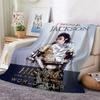 Michael Jackson History World Tour Flannel Printed Blanket Cozy Comfortable Throw Blanket For Bedroom Sofa Bed Party Decor New Year Gift