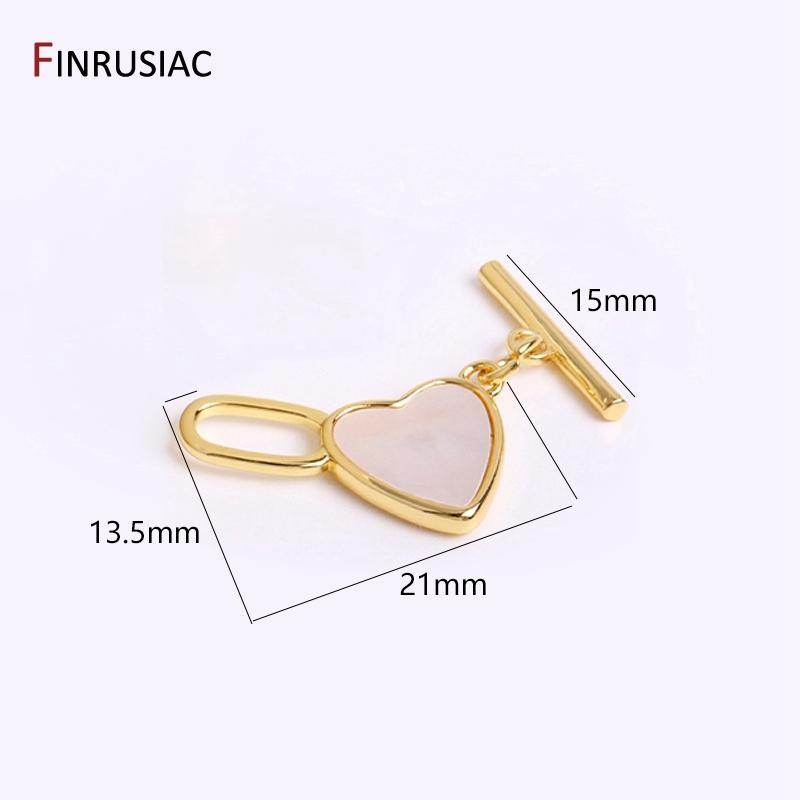 

DIY Jewelry Making Supplies 14K Gold Plated Shell OT Clasps Toggle Clasps Connector For Bracelet Necklace Making Supplies 2 pieces
