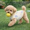 Cute Puppy Short Shirt Cartoon Print Pet T-shirt Casual Pet Sleeveless Pullover  Outdoor Activities