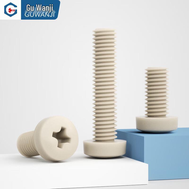 GUWANJI PEEK Nylon Cross Recessed Pan Head Machine Screws