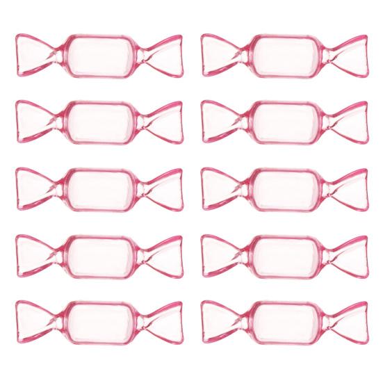 Klar geformte Süßigkeiten-Schmuckschatulle Mini-Schmuckorganizer Kunststoff-Süßigkeiten-Aufbewahrungsbehälter für Hochzeitsfeier Reise Valentinstag