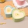 3 Styles Heart Shaped Silicone Mould for Resin Candle Holders Crafting With Smooth Surfaces Designs